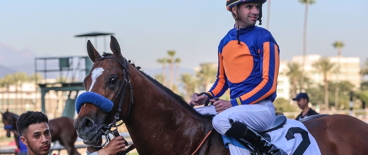 Plutarch wins the Robert B. Lewis at Santa Anita. 