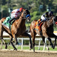 Potente wins the San Felipe at Santa Anita.