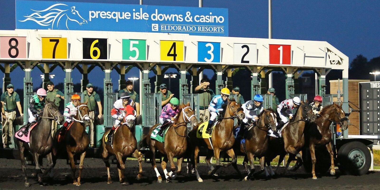 Presque Isle Downs starting gate (Photo by Coady Photography/Presque Isle Downs)