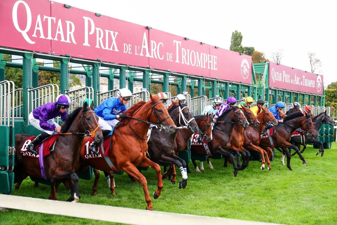 Start of the 2021 Prix de l'Arc de Triomphe (Photo by Scoopdyga)