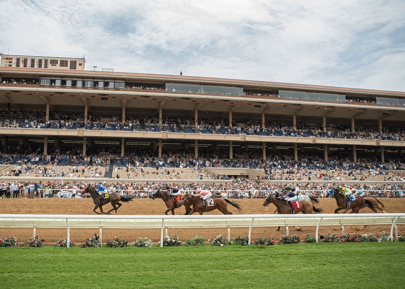 Racing at Del Mar.