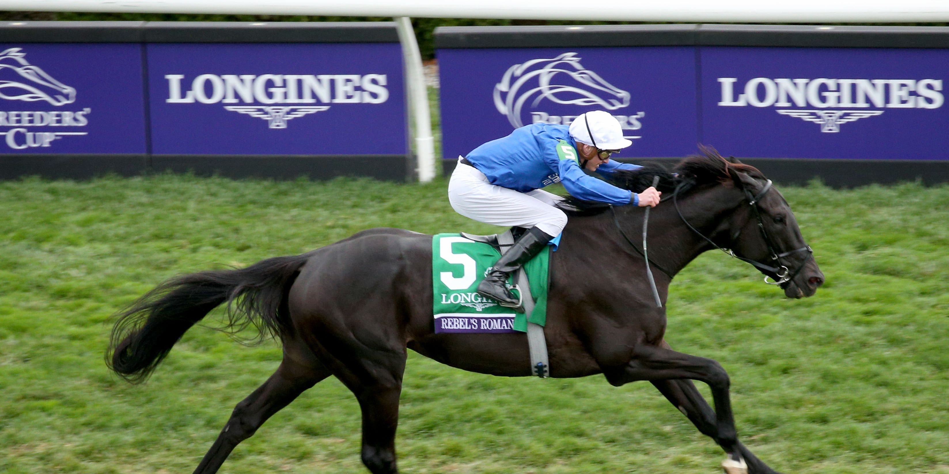 Rebel's Romance won his first Breeders' Cup Turf (G1) in 2022