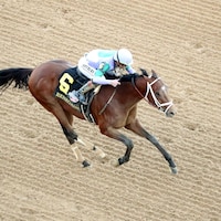 Renegade wins the Arkansas Derby at Oaklawn Park. 