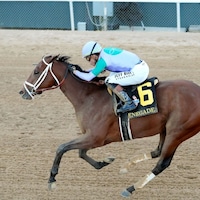Renegade wins the Arkansas Derby at Oaklawn Park. 