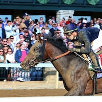 Sierra Leone wins the Blue Grass (G1) at Keeneland (Photo by Coady Media/Mary Ellet)