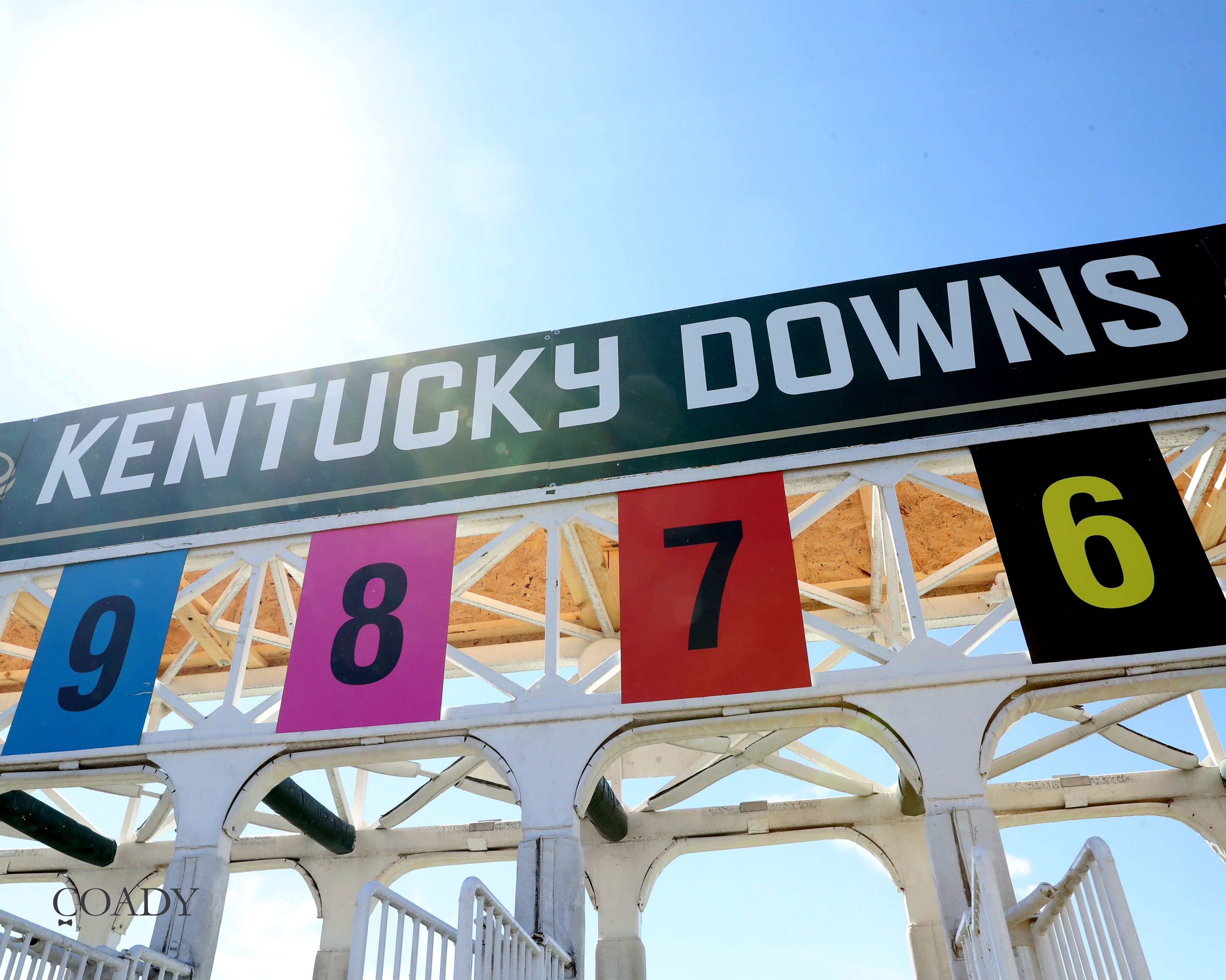 Kentucky Downs starting gate.