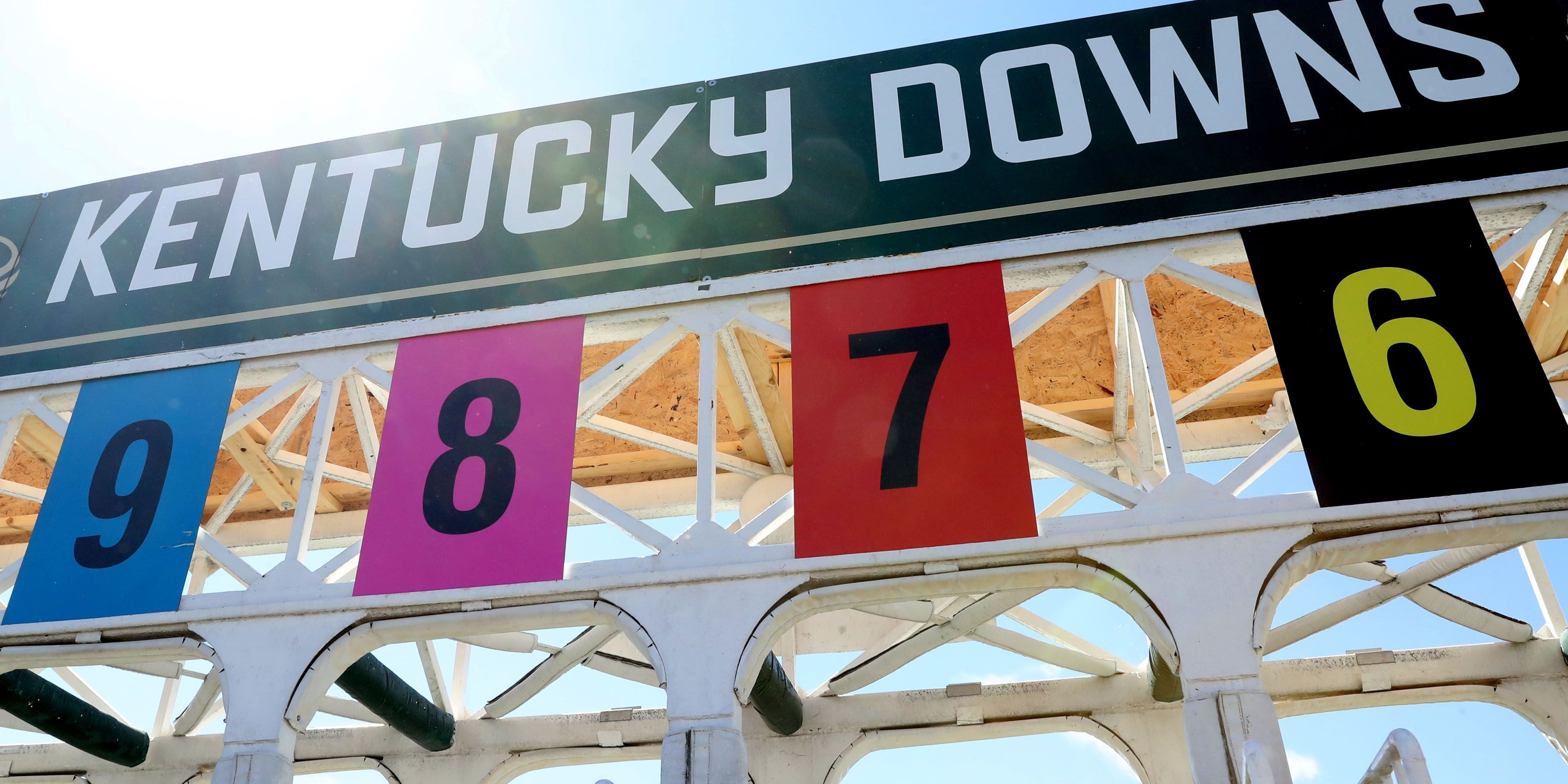 Kentucky Downs starting gate. 