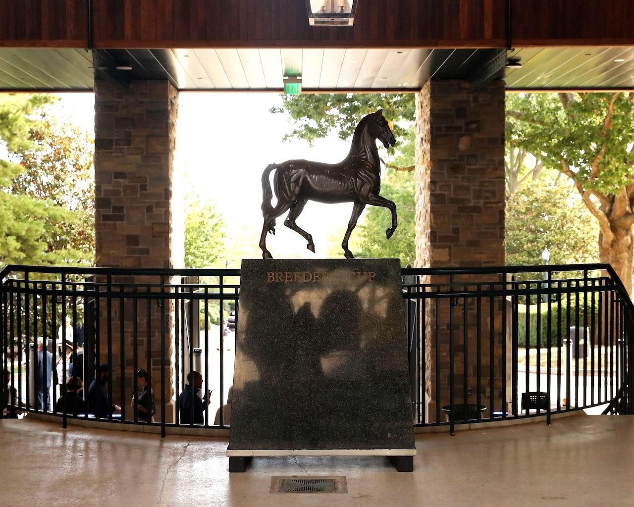 Keeneland scenics of the Breeders' Cup Statue.