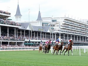 Turf racing at Churchill Downs