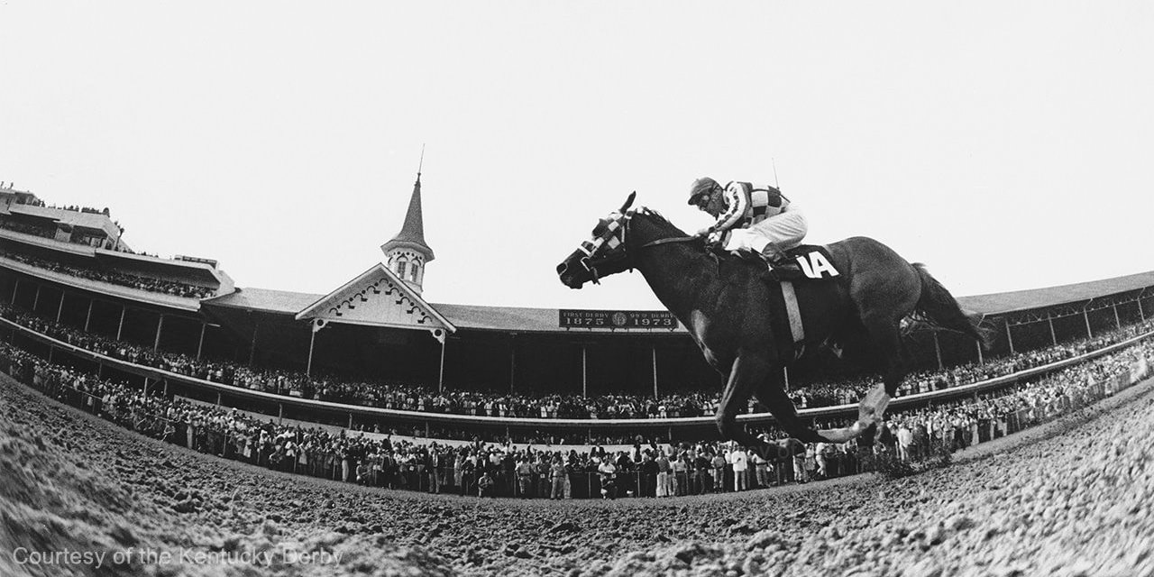 Secretariat wins the 1973 Kentucky Derby