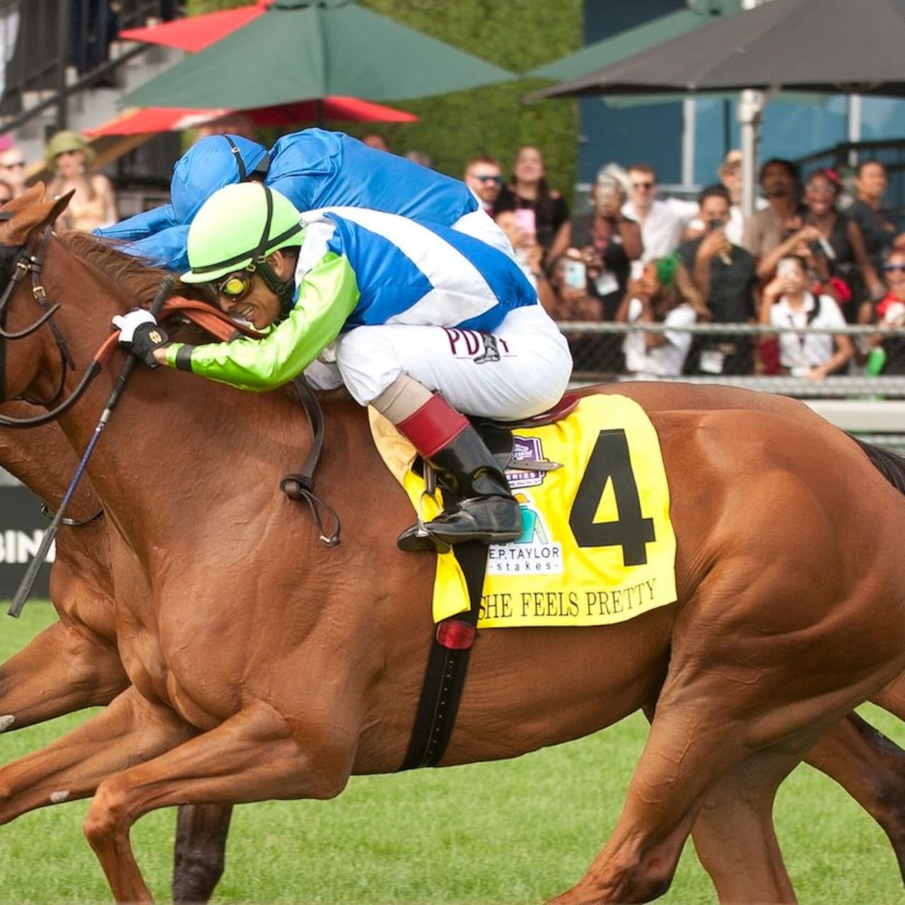 She Feels Pretty wins the E.P. Taylor Stakes at Woodbine.