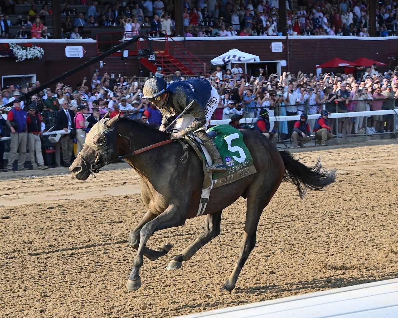 Sierra Leone wins the Whitney Stakes at Saratoga.