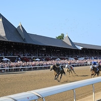 Sierra Leone wins the Whitney Stakes at Saratoga.
