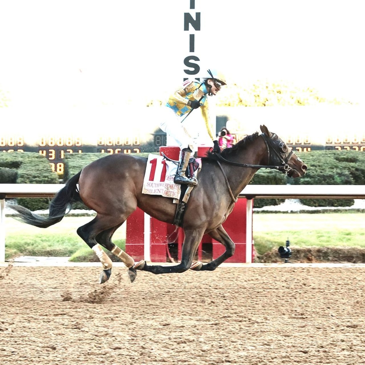 Silent Tactic wins the Southwest Stakes at Oaklawn Park.
