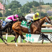Skippylongstocking wears down Midnight Mammoth in the Hollywood Gold Cup