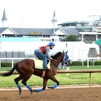 Kentucky Derby contender So Happy gallops at Churchill Downs