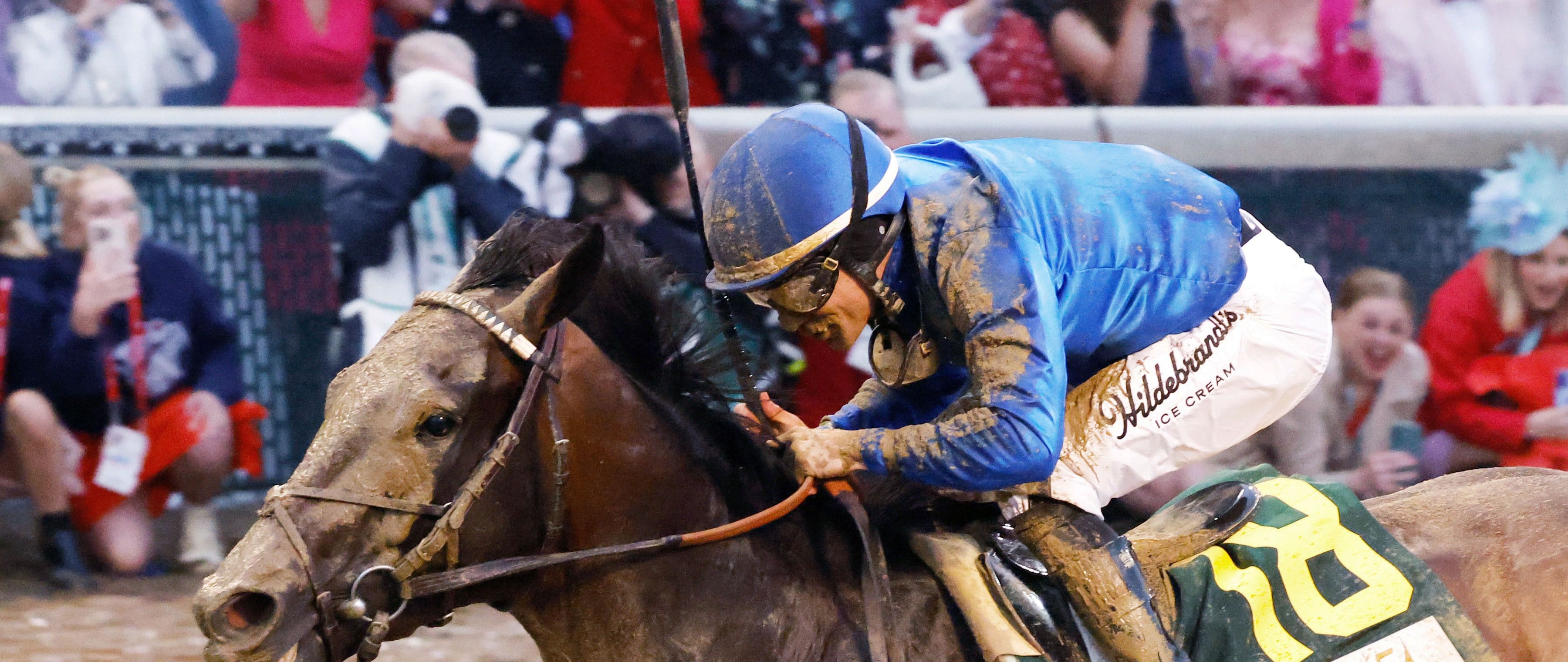 Sovereignty winning the Kentucky Derby