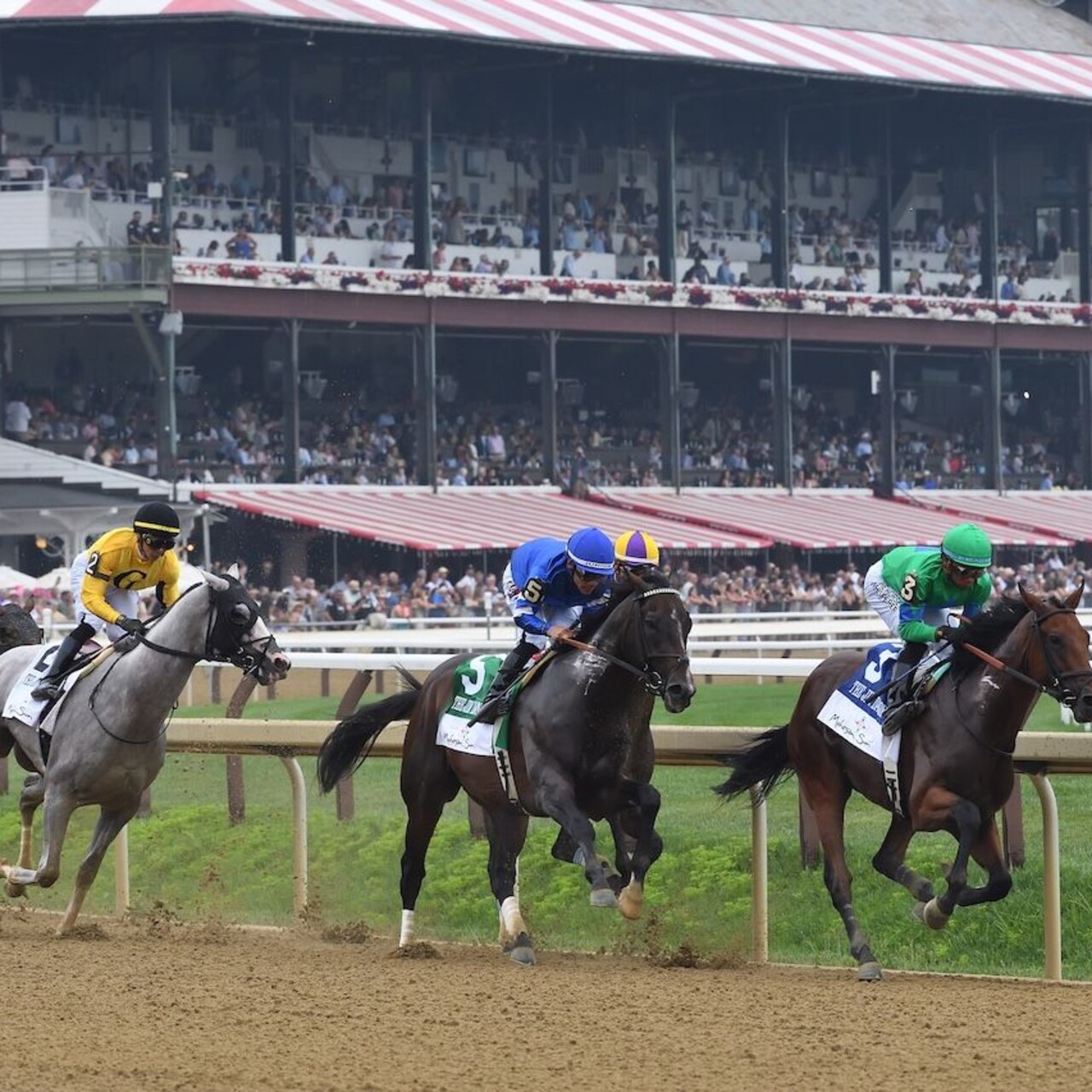 Sovereignty wins the 2025 Jim Dandy at Saratoga.