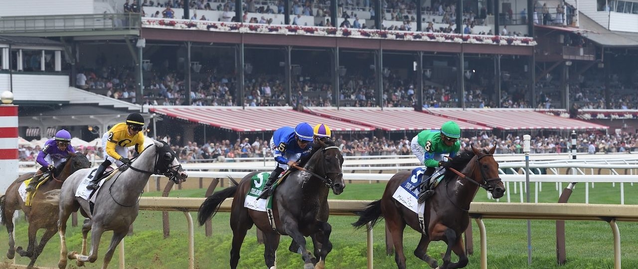 Sovereignty wins the 2025 Jim Dandy at Saratoga.