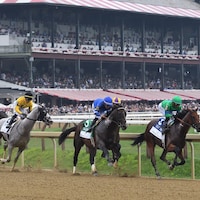 Sovereignty wins the 2025 Jim Dandy at Saratoga.
