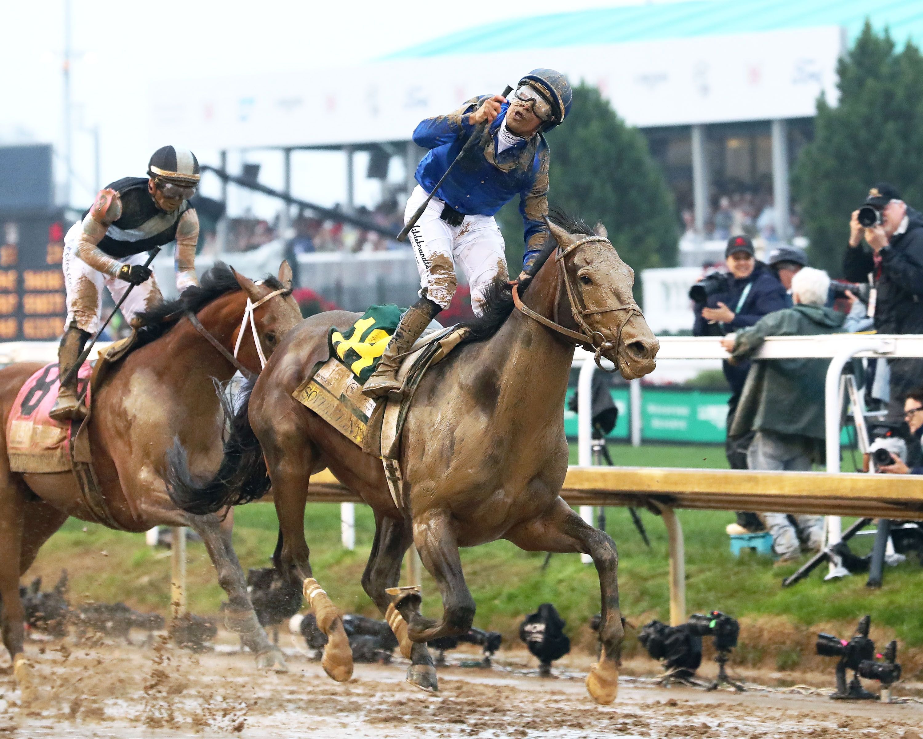 Sovereignty wins the 2025 Kentucky Derby at Churchill Downs. 