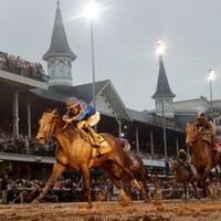 Sovereignty wins the 2025 Kentucky Derby at Churchill Downs. 