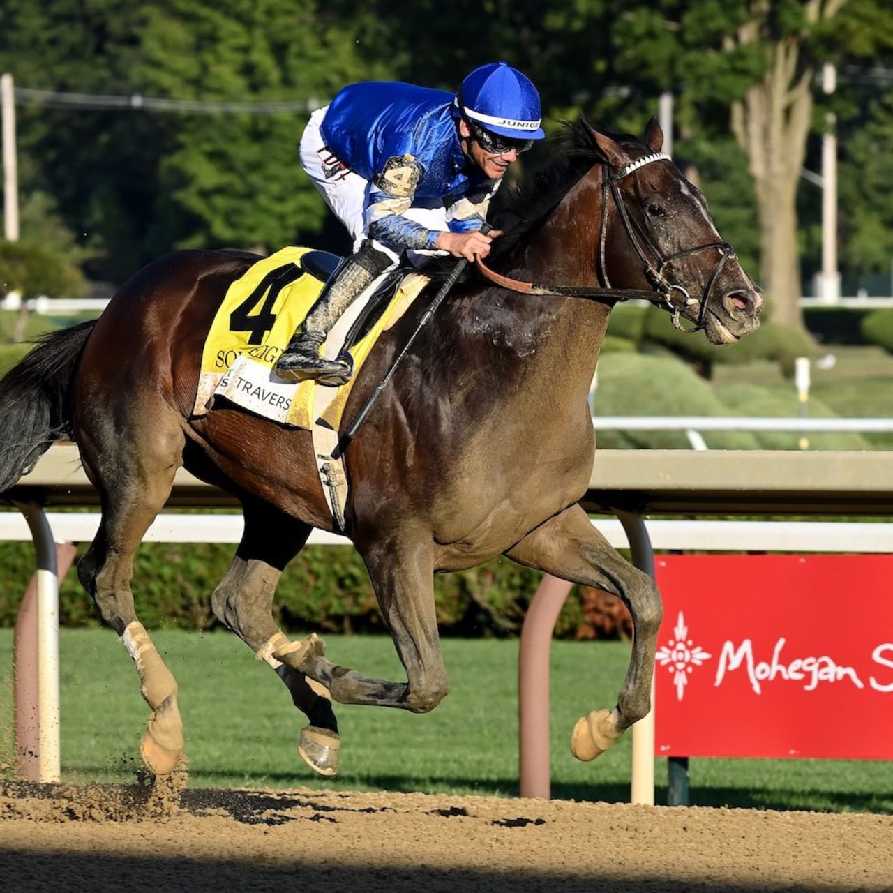 Sovereignty wins the Travers at Saratoga.