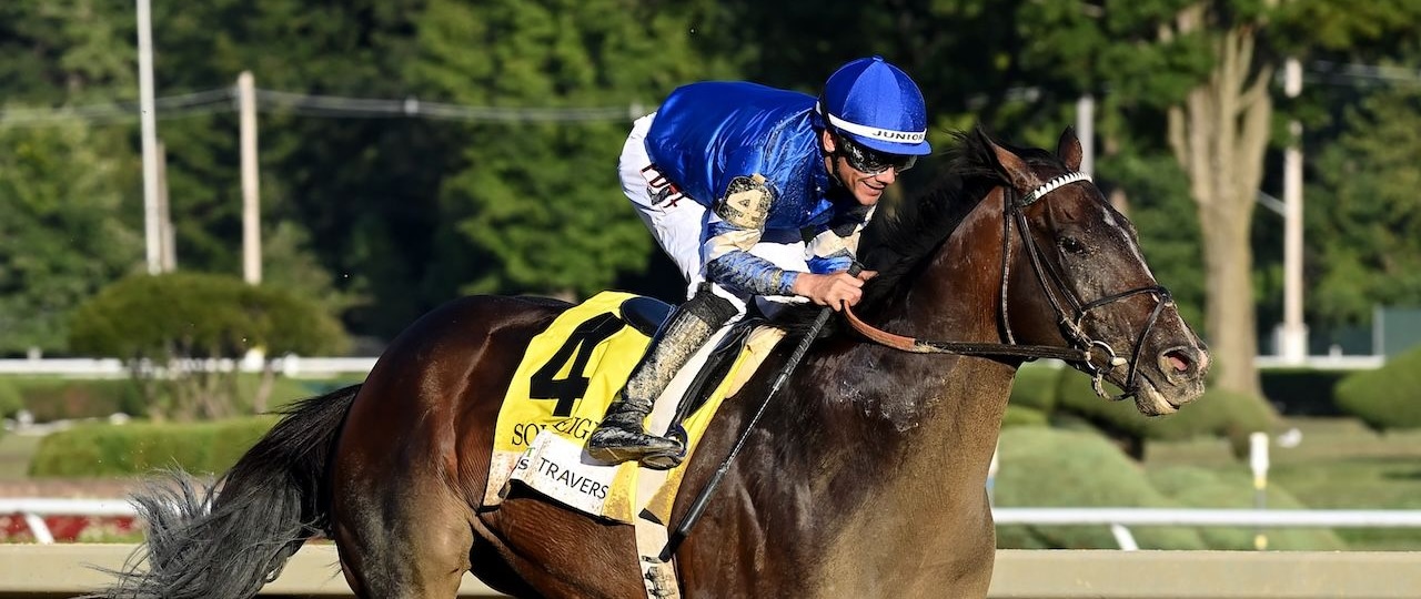 Sovereignty wins the Travers at Saratoga.