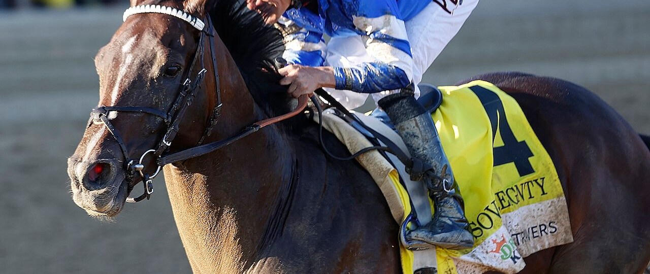 Sovereignty wins the Travers at Saratoga.