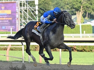 Sovereignty wins the Whitney Stakes at Saratoga.