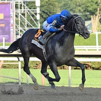 Sovereignty wins the Whitney Stakes at Saratoga.