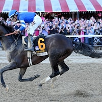 Sovereignty wins the Whitney Stakes at Saratoga.