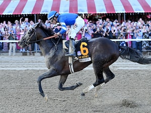 Sovereignty wins the Whitney Stakes at Saratoga.
