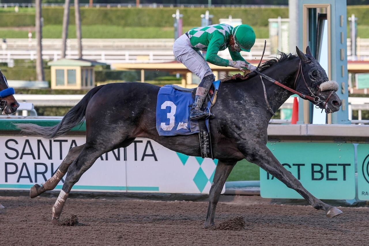 Start the Ride wins the California Chrome Cal Cup Derby at Santa Anita. 