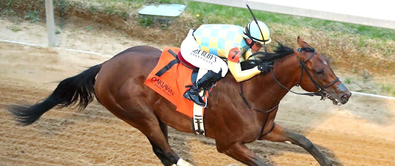 Strategic Risk wins the Smarty Jones at Oaklawn Park.