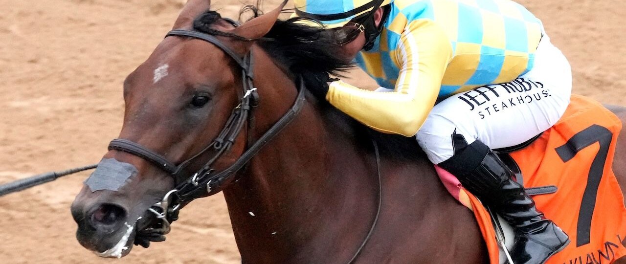 Strategic Risk wins the Smarty Jones at Oaklawn Park.