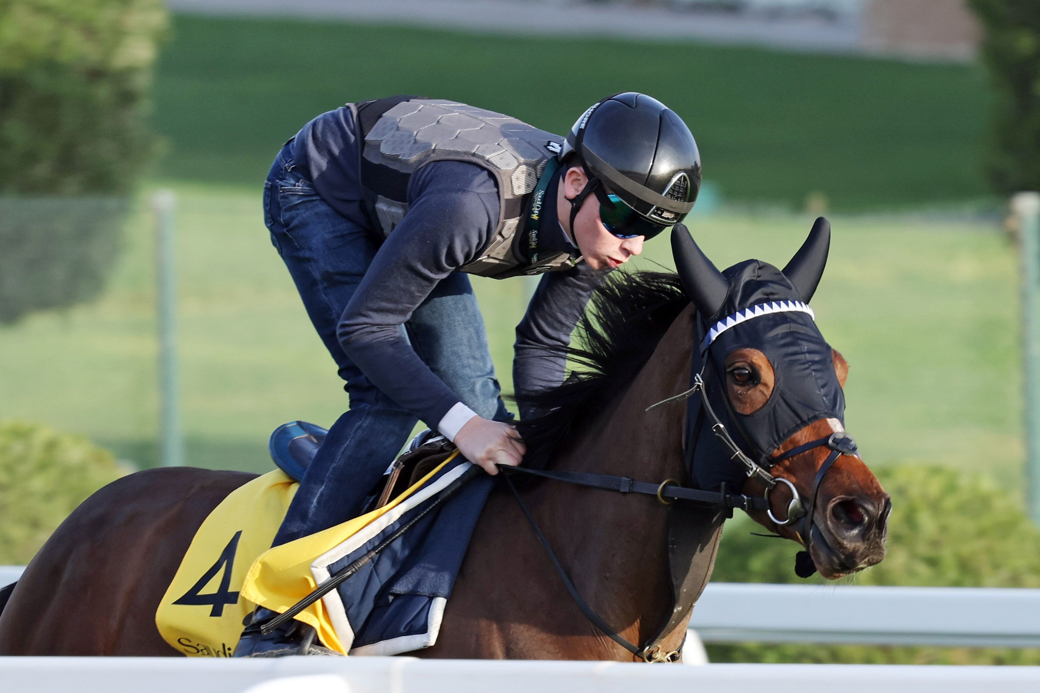 Survie exercising in Saudi Arabia ahead of the Neom Turf Cup (G1)