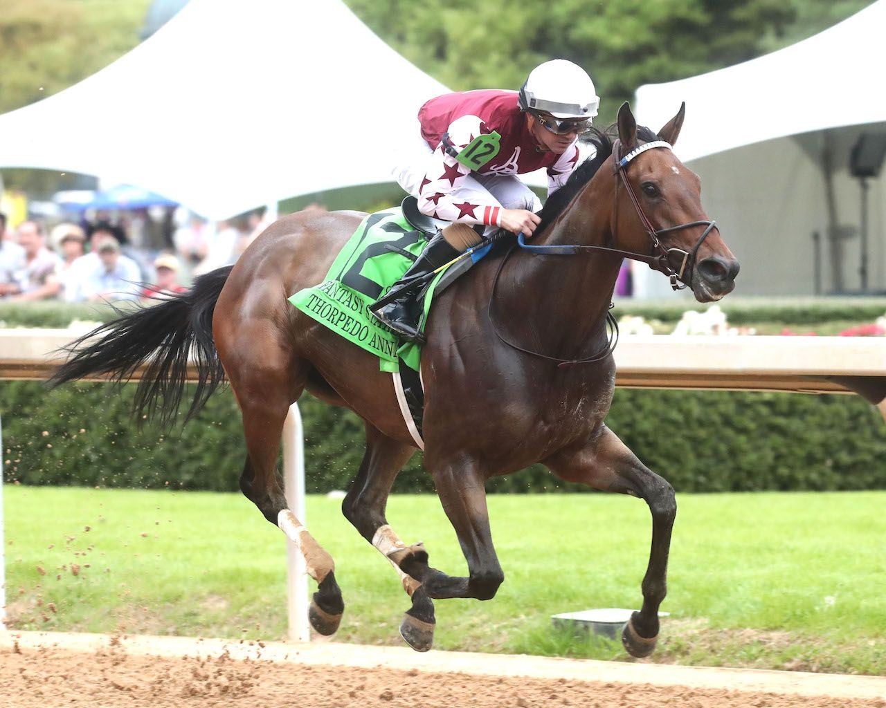 Thorpedo Anna wins the Fantasy (G2) at Oaklawn Park