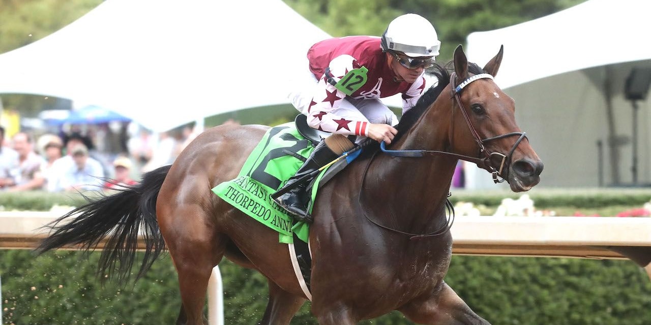 Thorpedo Anna wins the Fantasy (G2) at Oaklawn Park