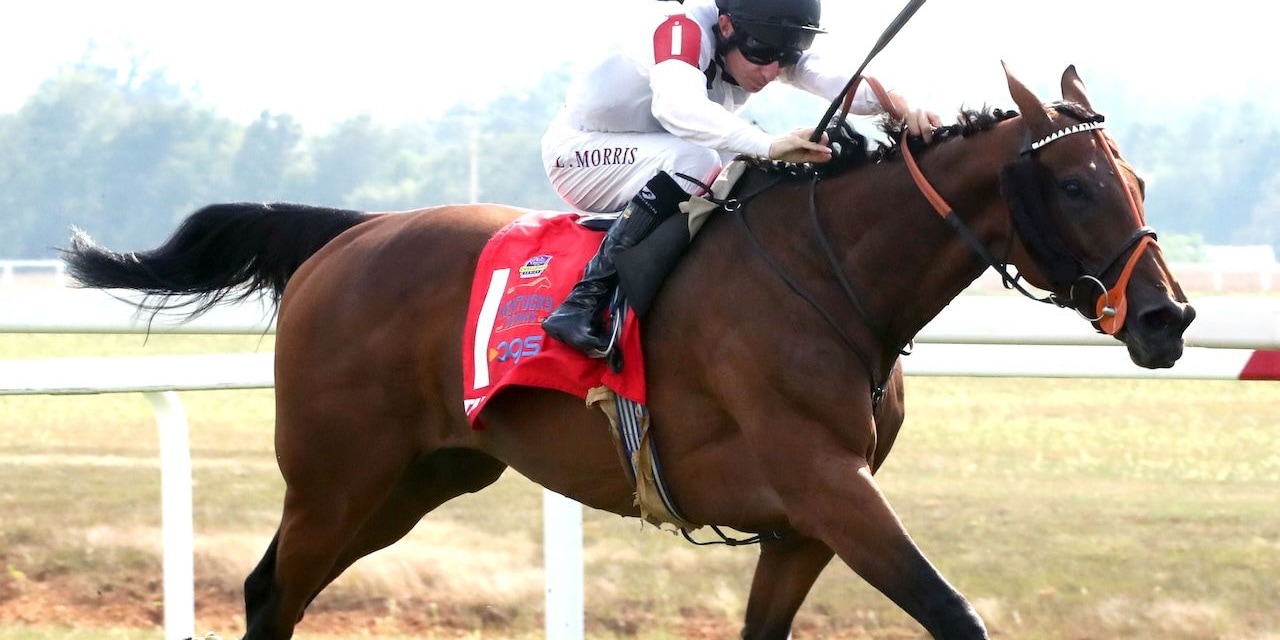 Tiffany wins the Kentucky Turf Cup (G2) at Kentucky Downs. 