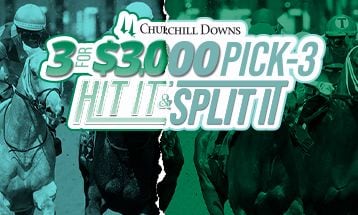 Pick-3 Hit and Split Churchill Downs