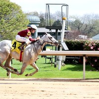 Taptastic winning his debut at Oaklawn Park
