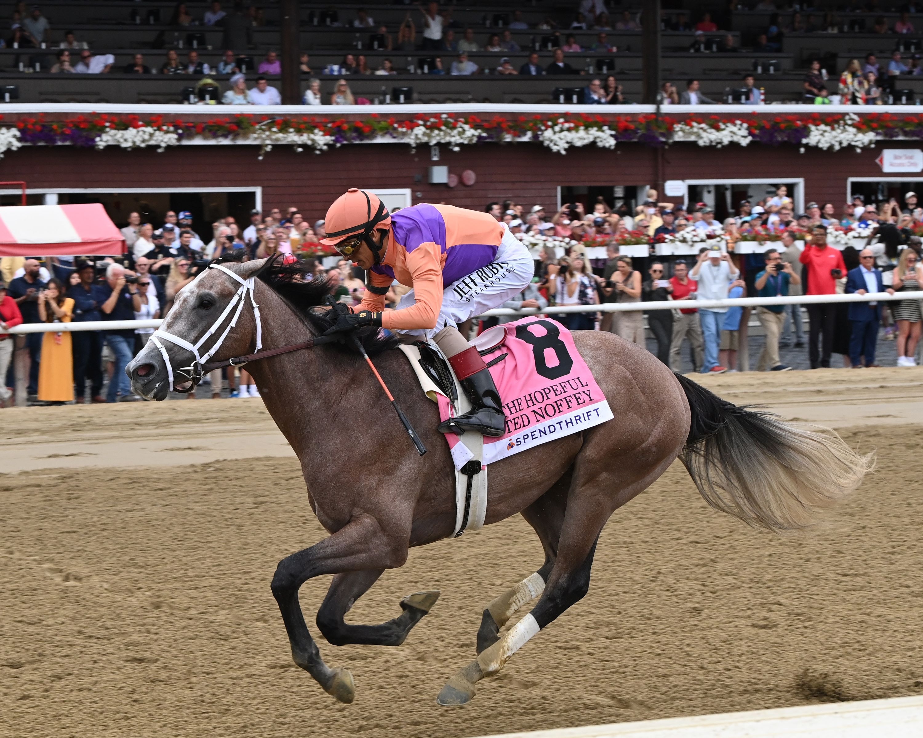 Ted Noffey romps in the Hopeful
