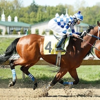 Racing at Thistledown.