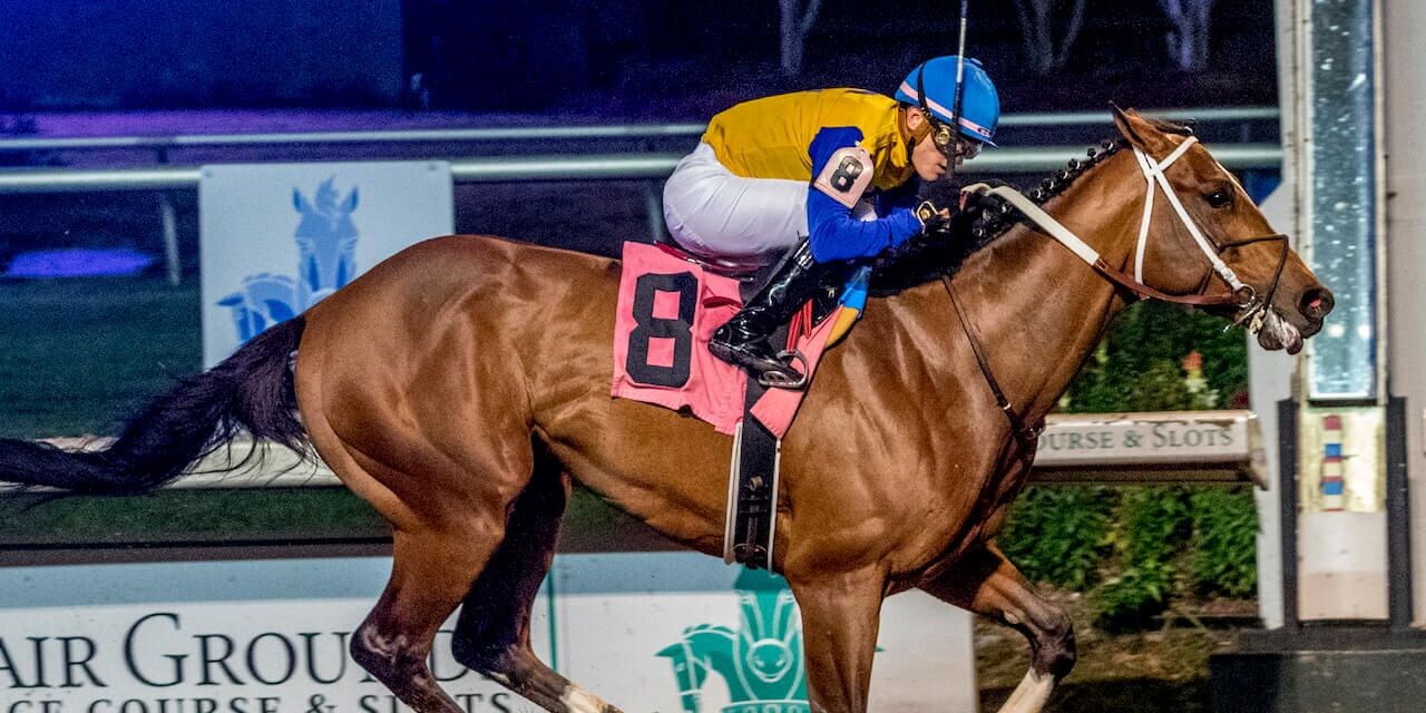Track Phantom wins the Gun Runner S. at Fair Grounds (Photo by Hodges Photography)