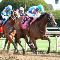 Trendsetter wins the Lexington Stakes at Keeneland.