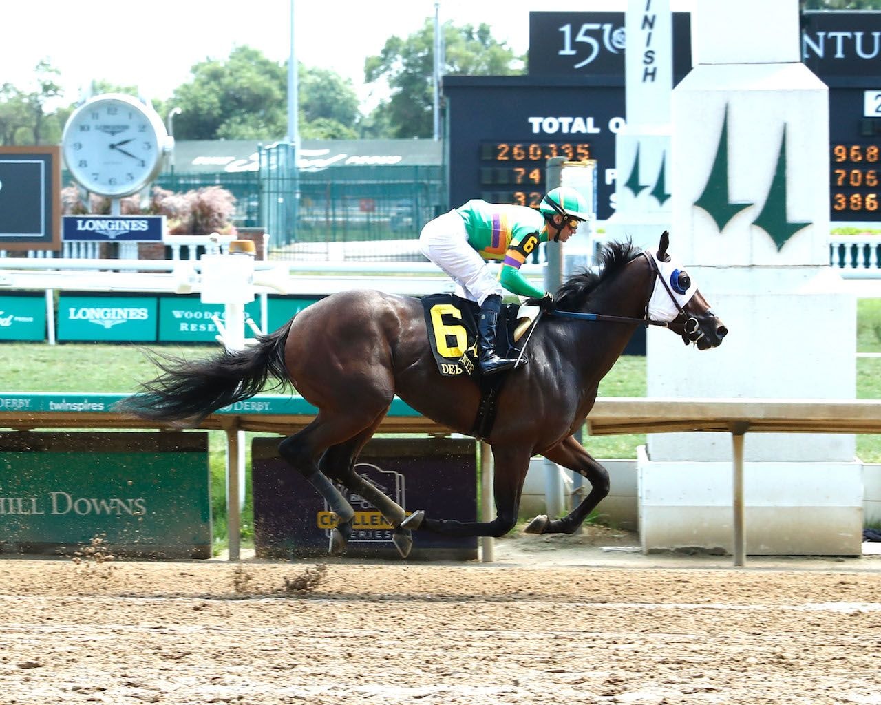 Vodka With a Twist winning the Debutante S. at Churchill Downs