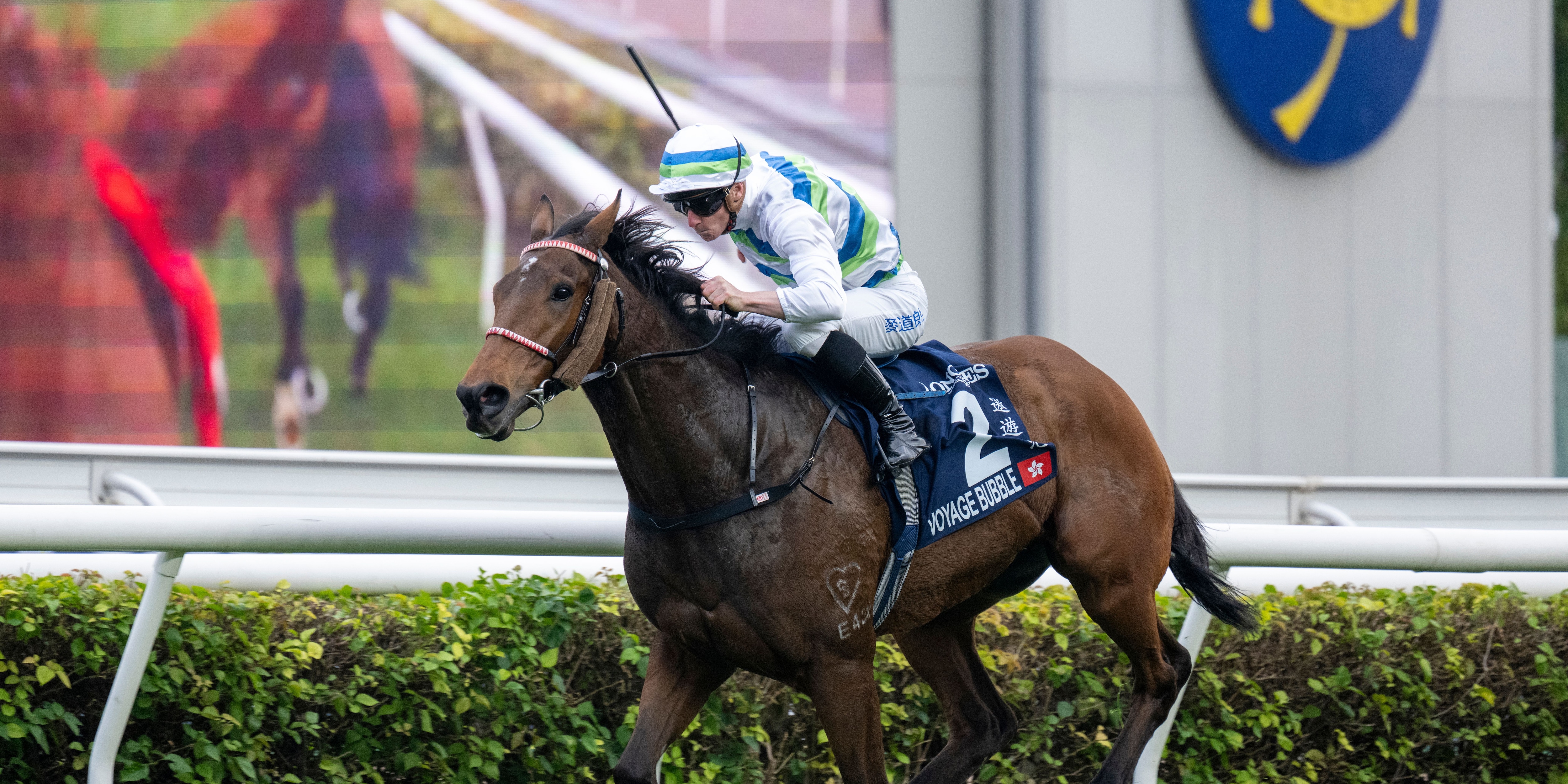 Voyage Bubble wins the Hong Kong Mile (G1)