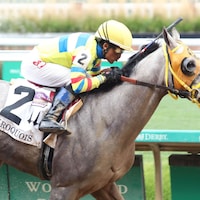 West Saratoga winning the 2023 Iroquois (G3) at Churchill Downs (Photo by Coady Photography)
