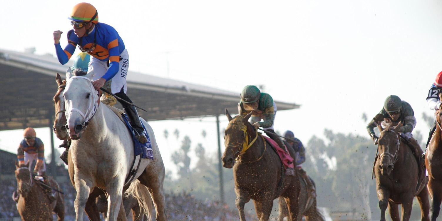 White Abarrio wins the Breeders' Cup Classic